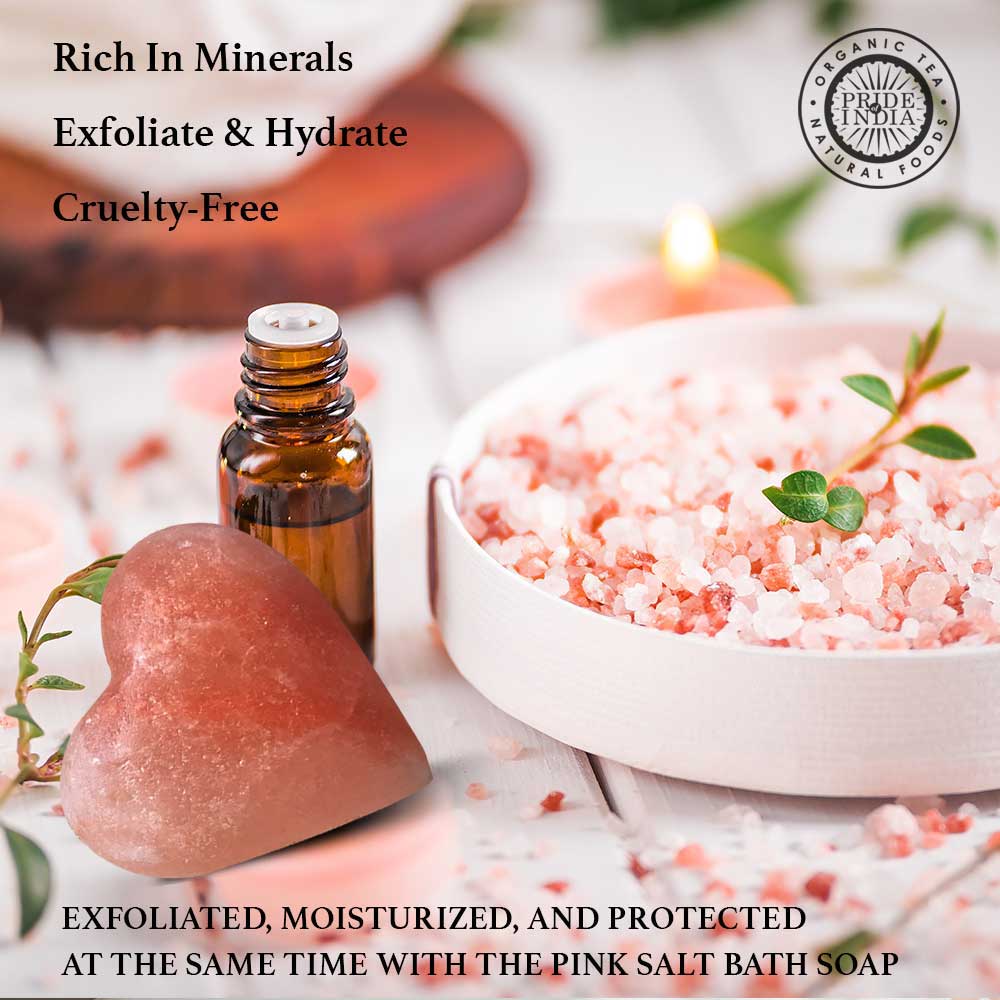 Himalayan Pink Salt Heart Shape Soap