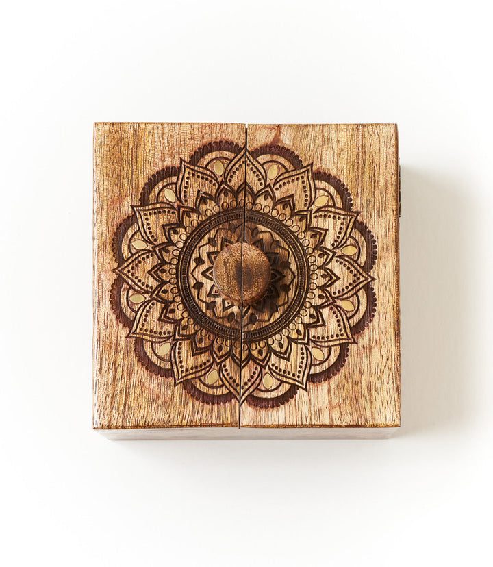 Mandala Keepsake Box | Mango Wood, Fair Trade