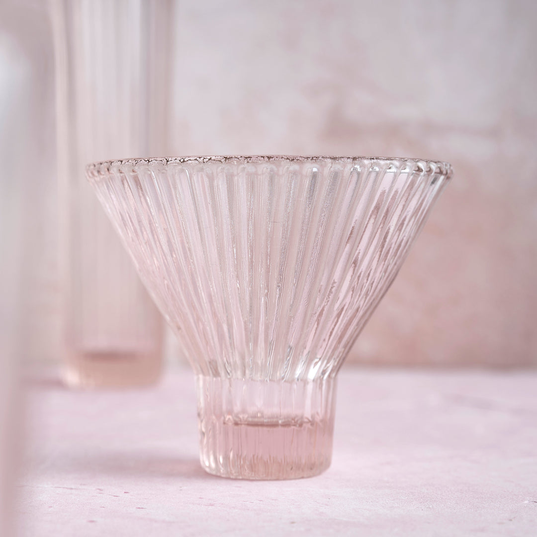 Pressed Pink Martini Glasses - Set of 4