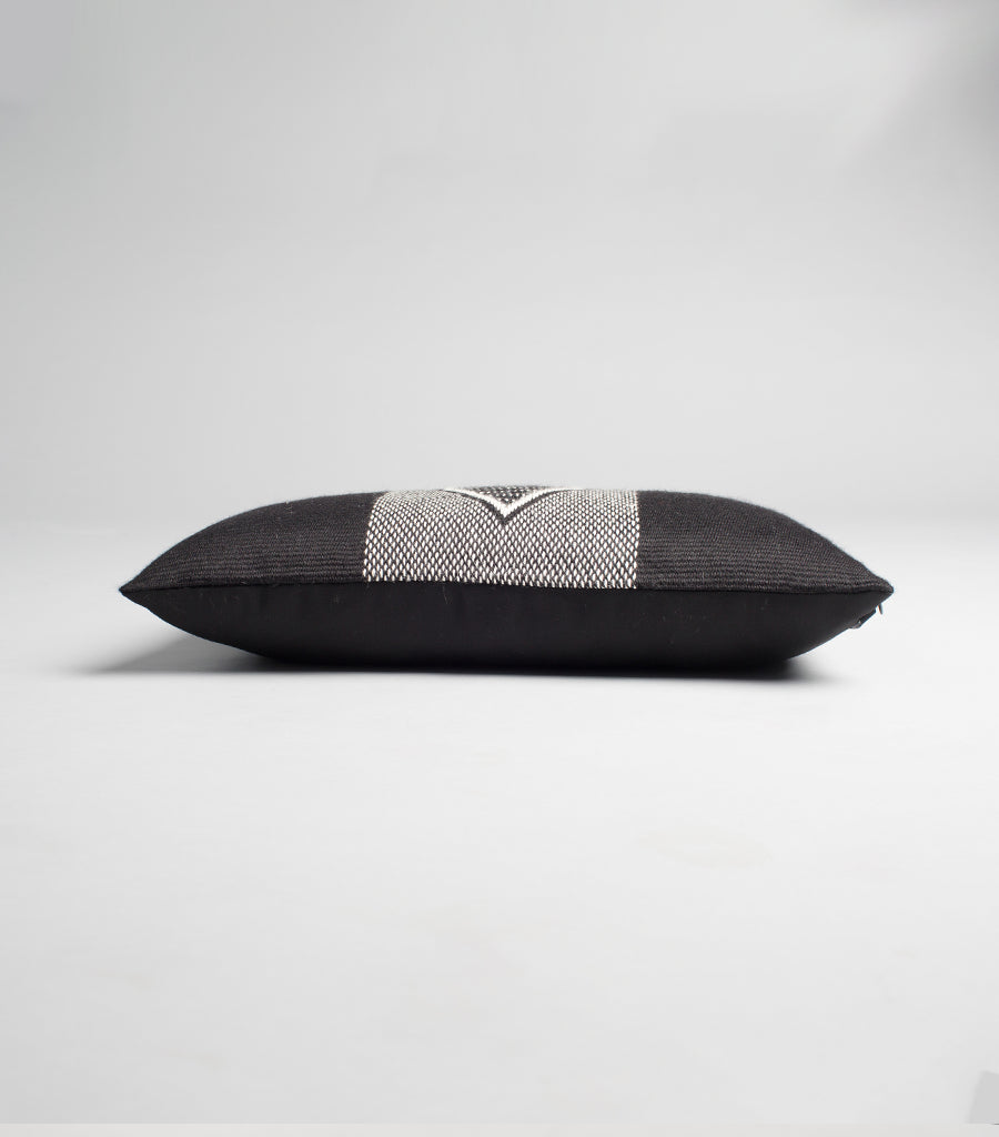 Diamante Lumbar Pillow - Black