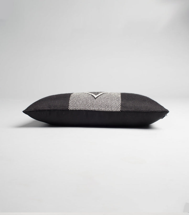 Diamante Lumbar Pillow - Black