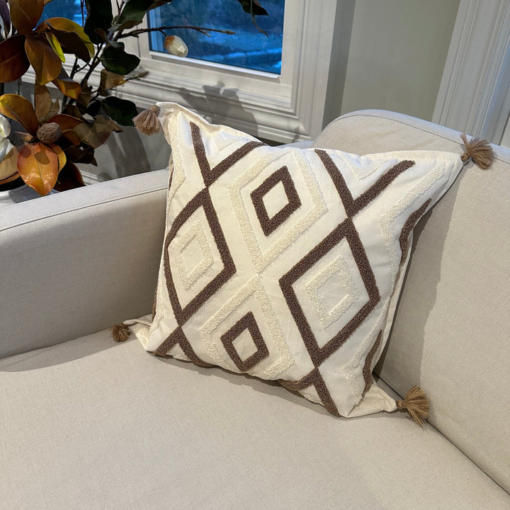 Signature Tufted Throw Pillow Cover