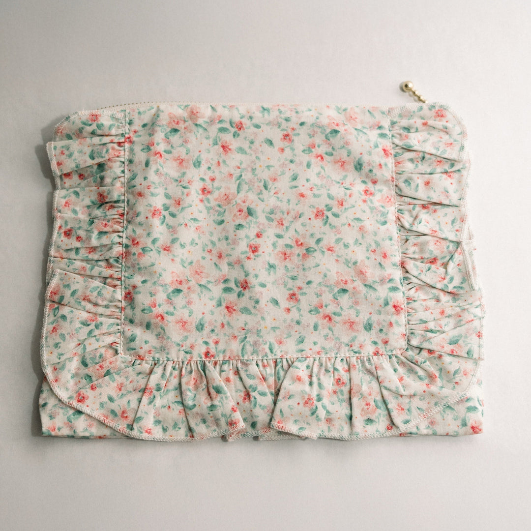 Pastel Confetti | Timeless Floral Ruffle Zipper