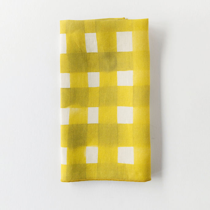 Yellow Cross-Hatch Napkin