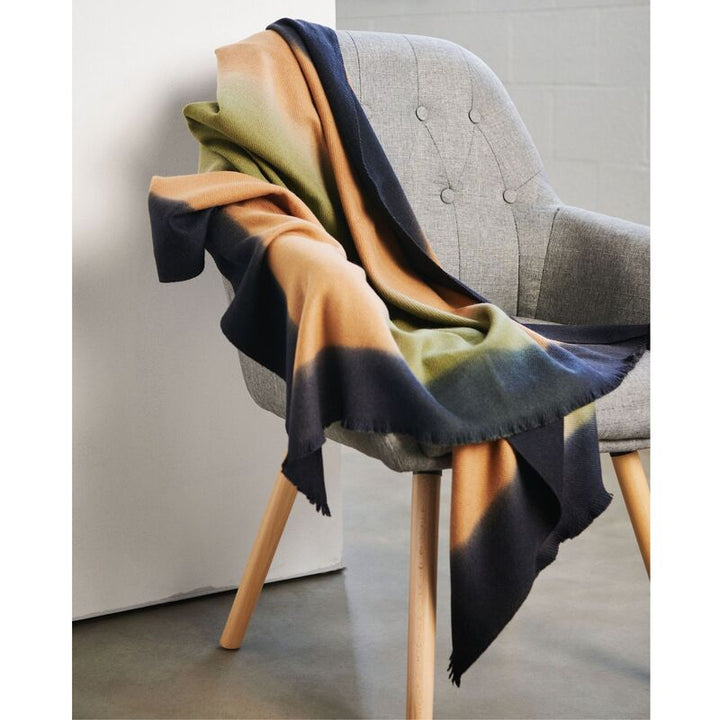 Olyv Green Hand Spun Merino Handloom Throw