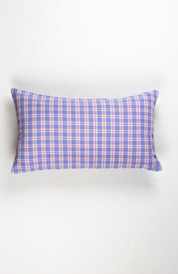 Archive NY Sofia Plaid Rectangle Pillow in Periwinkle