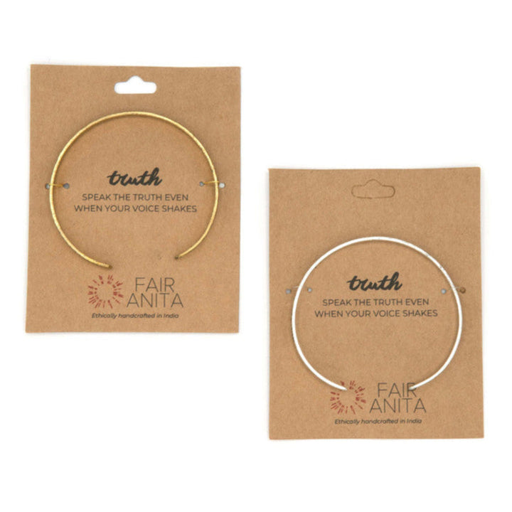 Speak The Truth Quote Cuff