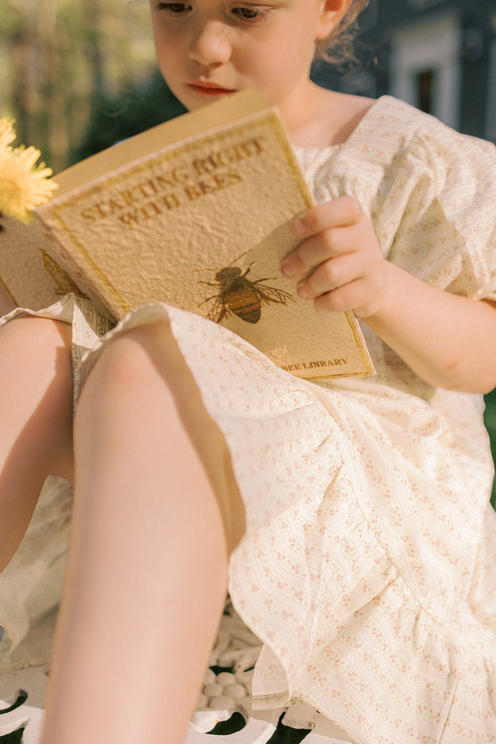 The Weekend Dress-Blush Vine Stripe
