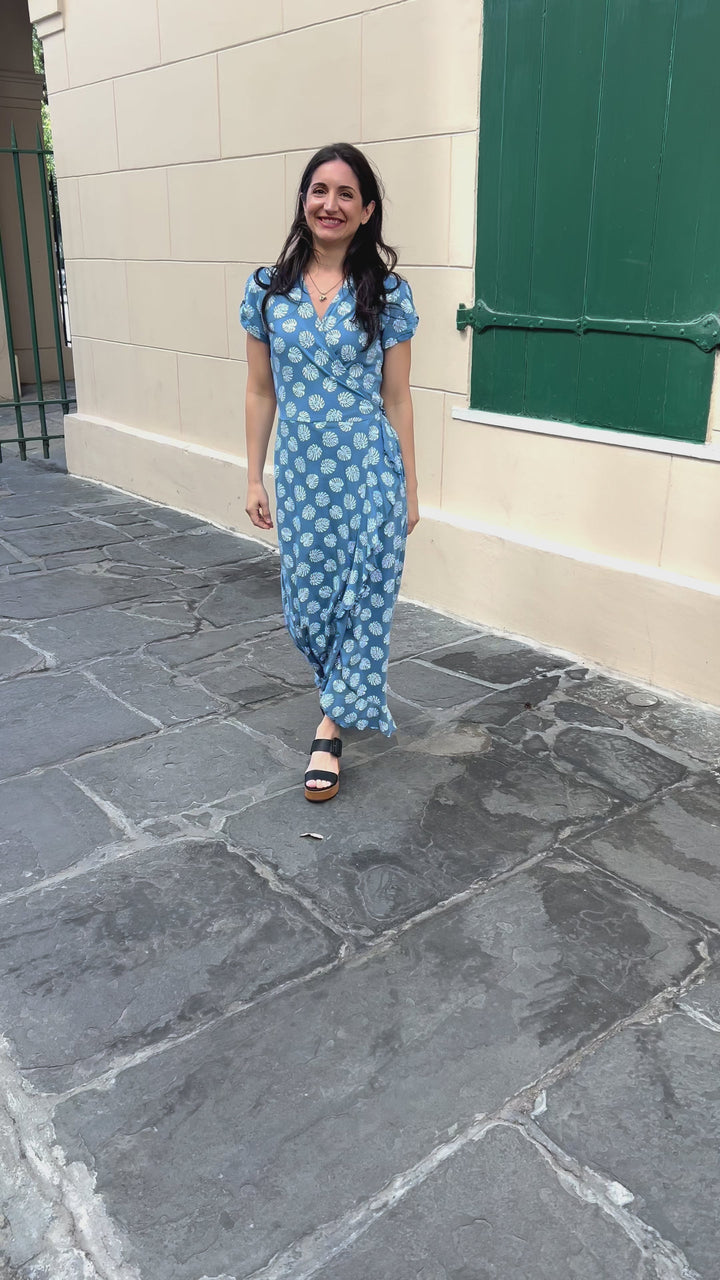 Monstera Organic Wrap Dress
