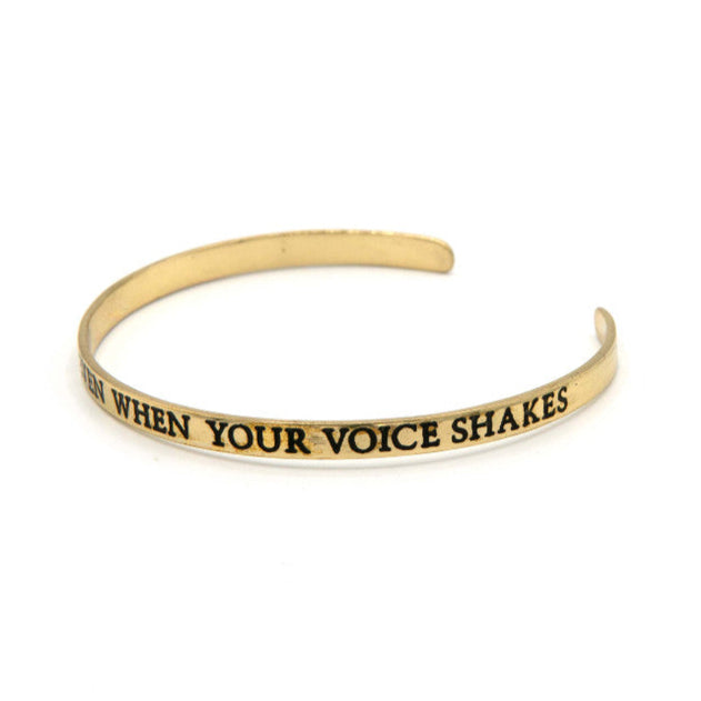 Speak The Truth Quote Cuff