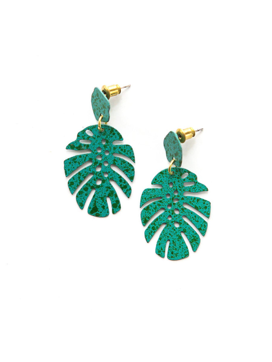 Monstera Studs