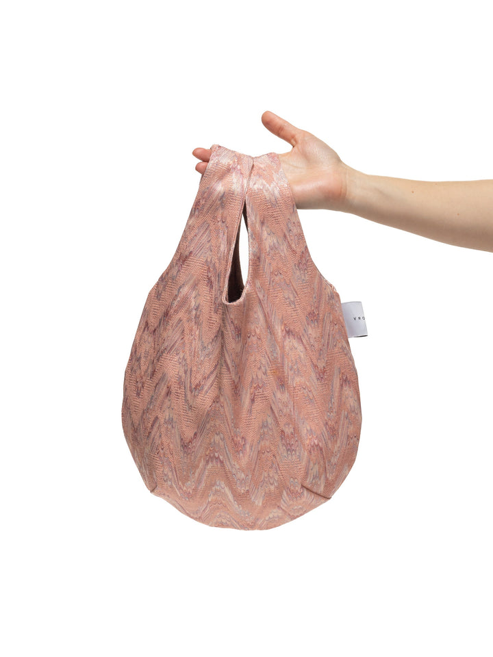 Egg Tote | Vintage Jacquard Pink Lumiere