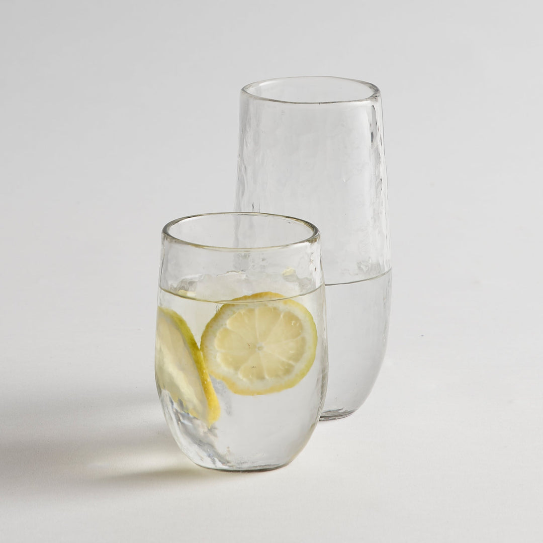 Pebbled Medium Glasses - Set of 4