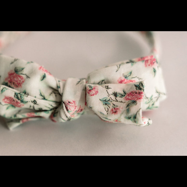 Three Little Bows Headband- Wild Rose