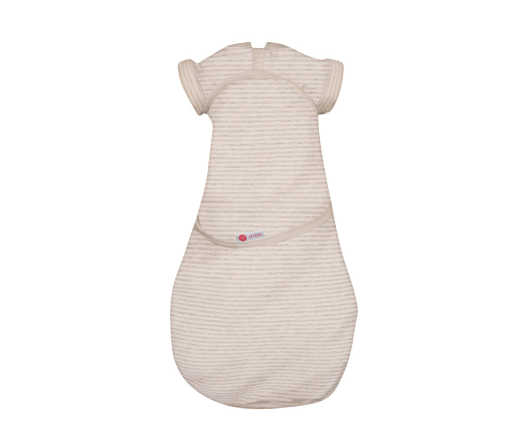 *Organic* Swaddles | Heathered Oatmeal Stripe