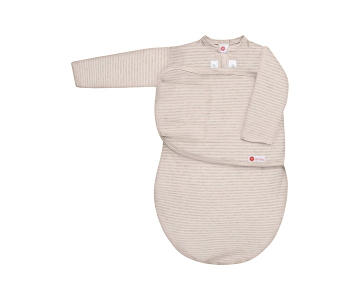 *Organic* Swaddles | Heathered Oatmeal Stripe