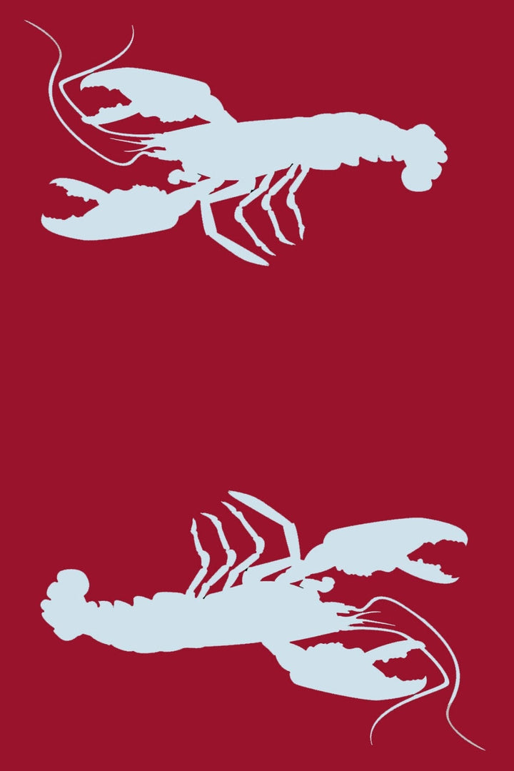 Double Lobster Red & Aqua