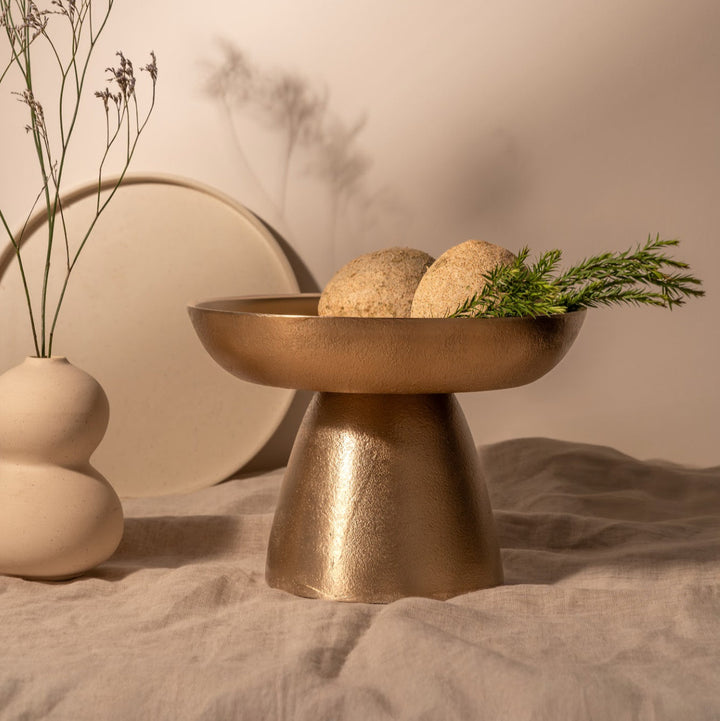 Stinson Antique Brass Small Pedestals - Set of 2