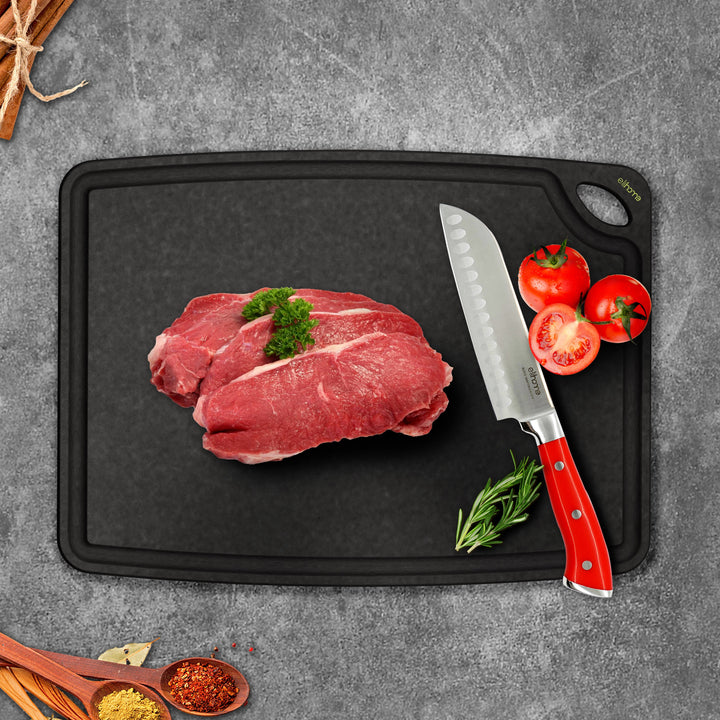 Classic Series 10 x 13 x 1/4 Cutting Board | Medium | Black Color