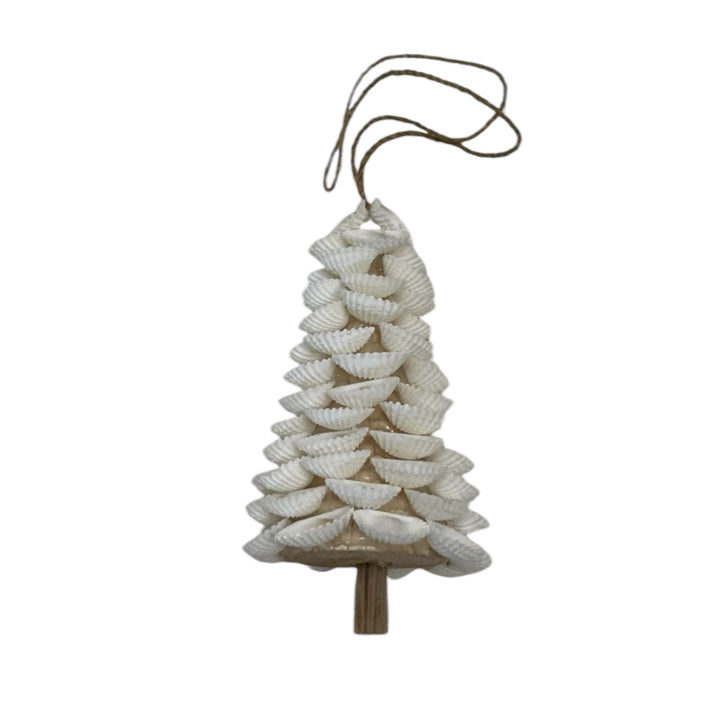 Small Size Seashell Christmas Tree Ornament | Tassel, Beach Home Decor, Boho Shell Tassel Hanging Chain, Christmasy Tree
