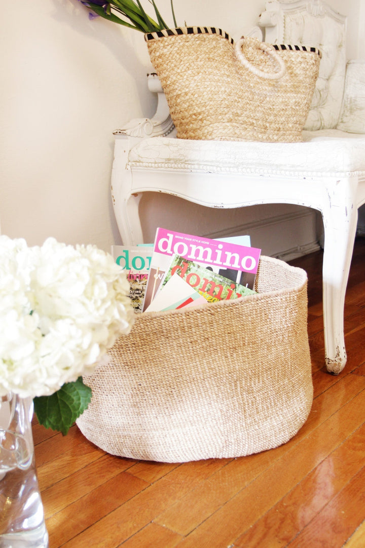 Banana Leaf Floor Basket