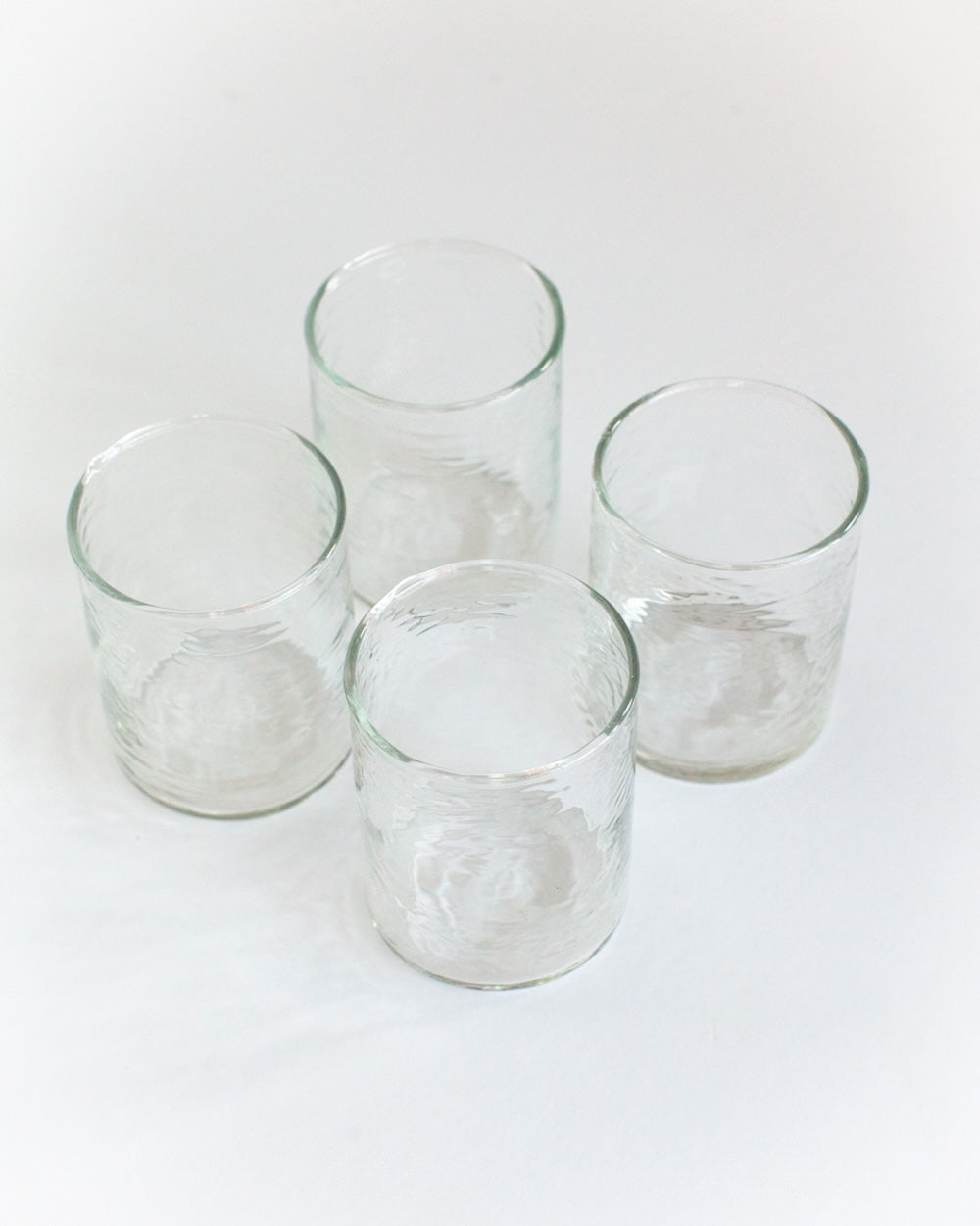 S/4 Recycled Hammered Glasses