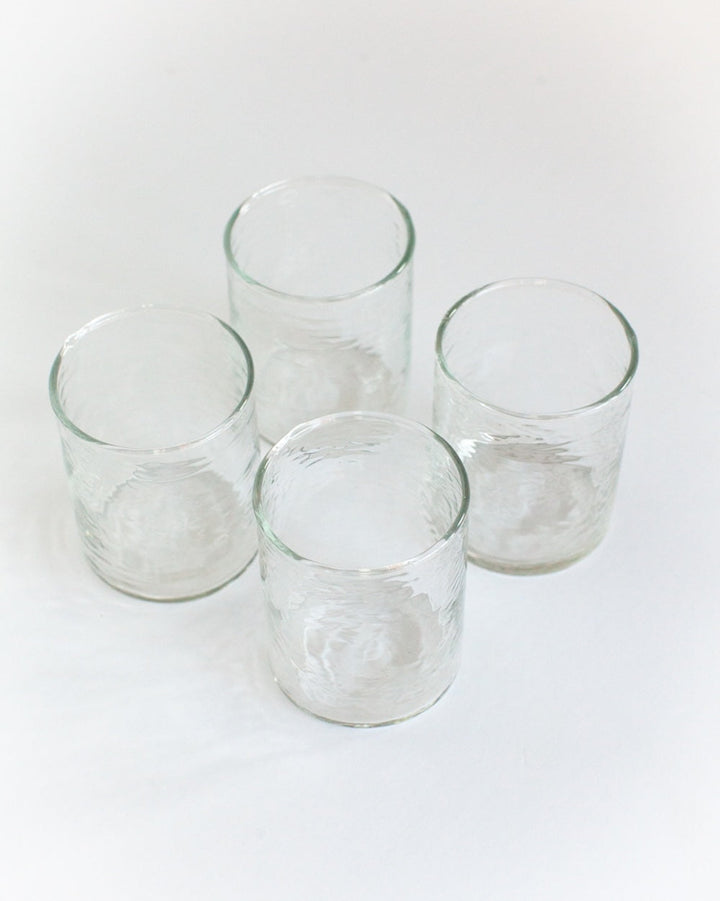 S/4 Recycled Hammered Glasses