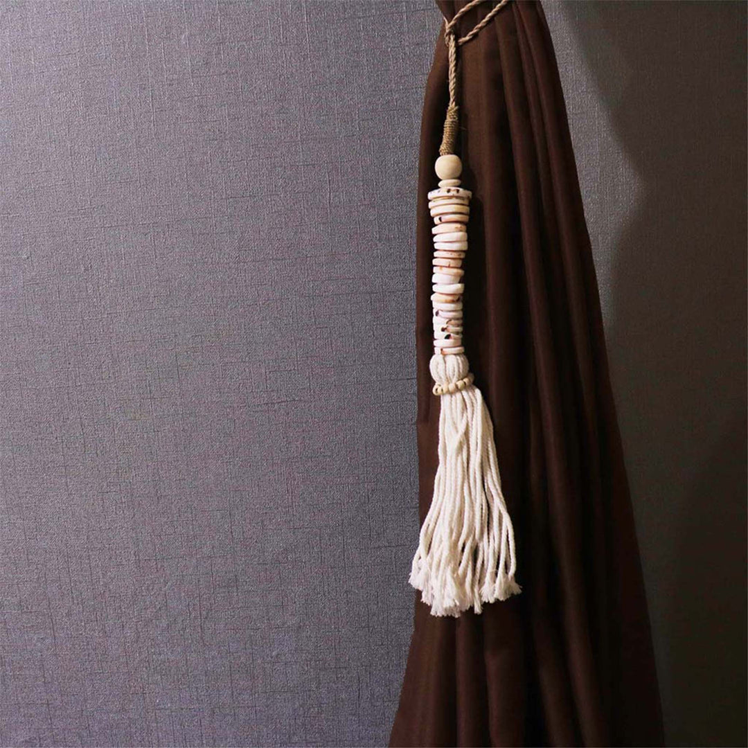 Big Size Seashell Tassel, Beach Home Decor, Boho Shell Tassel Hanging Chain, Coin