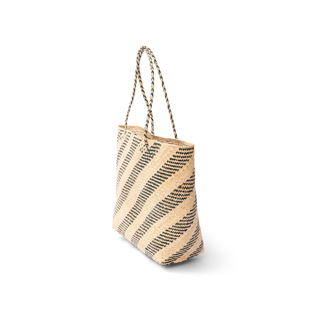 Rattan Market Tote-Natural