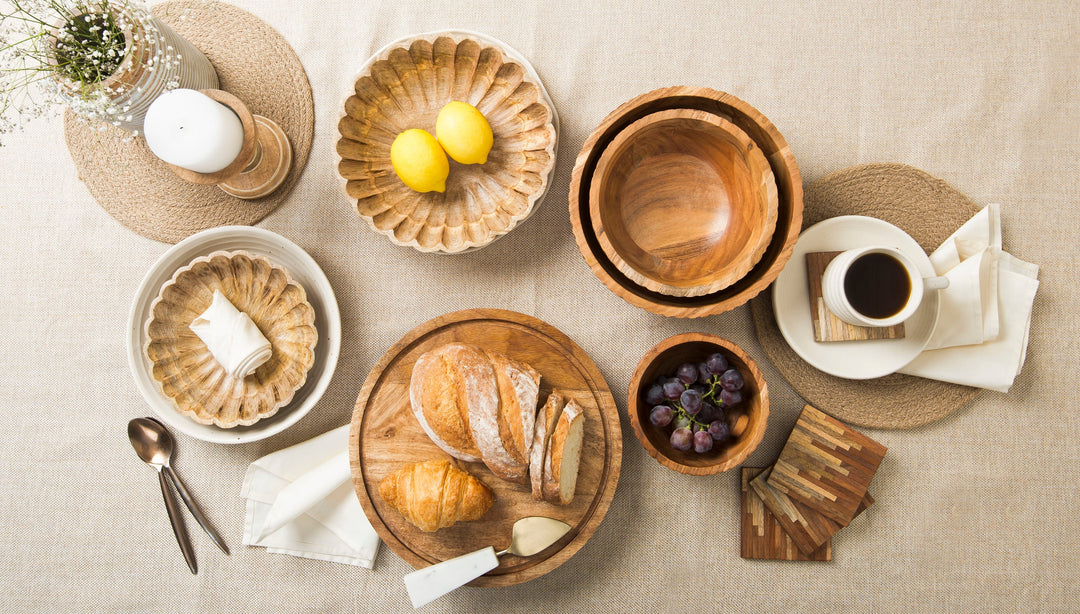 Scallop Serenity Bowls - Natural