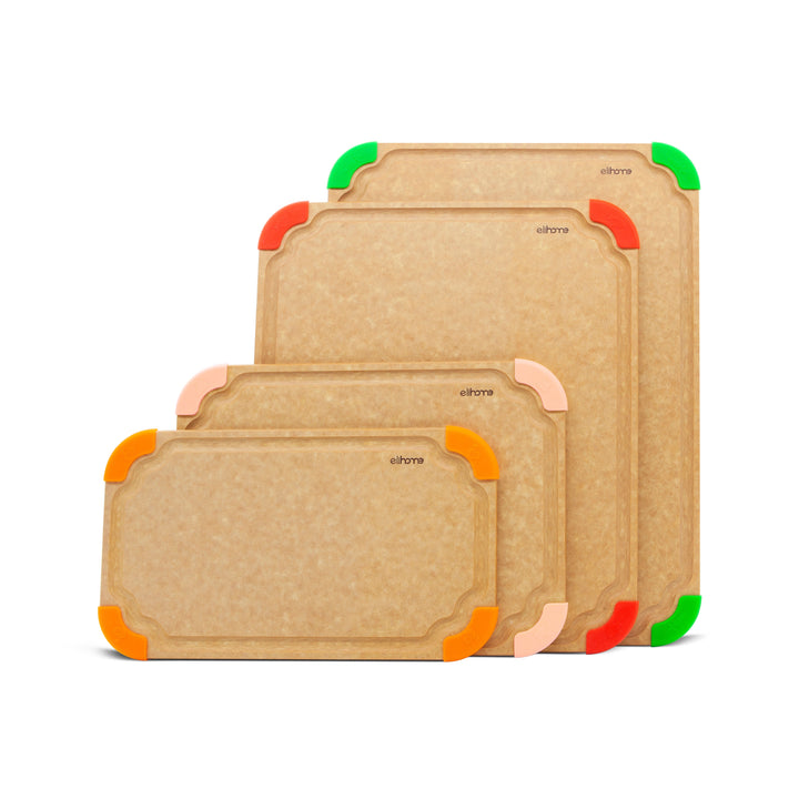 4 Piece Cutting Wise Cutting Board Set | S, M, L, XL