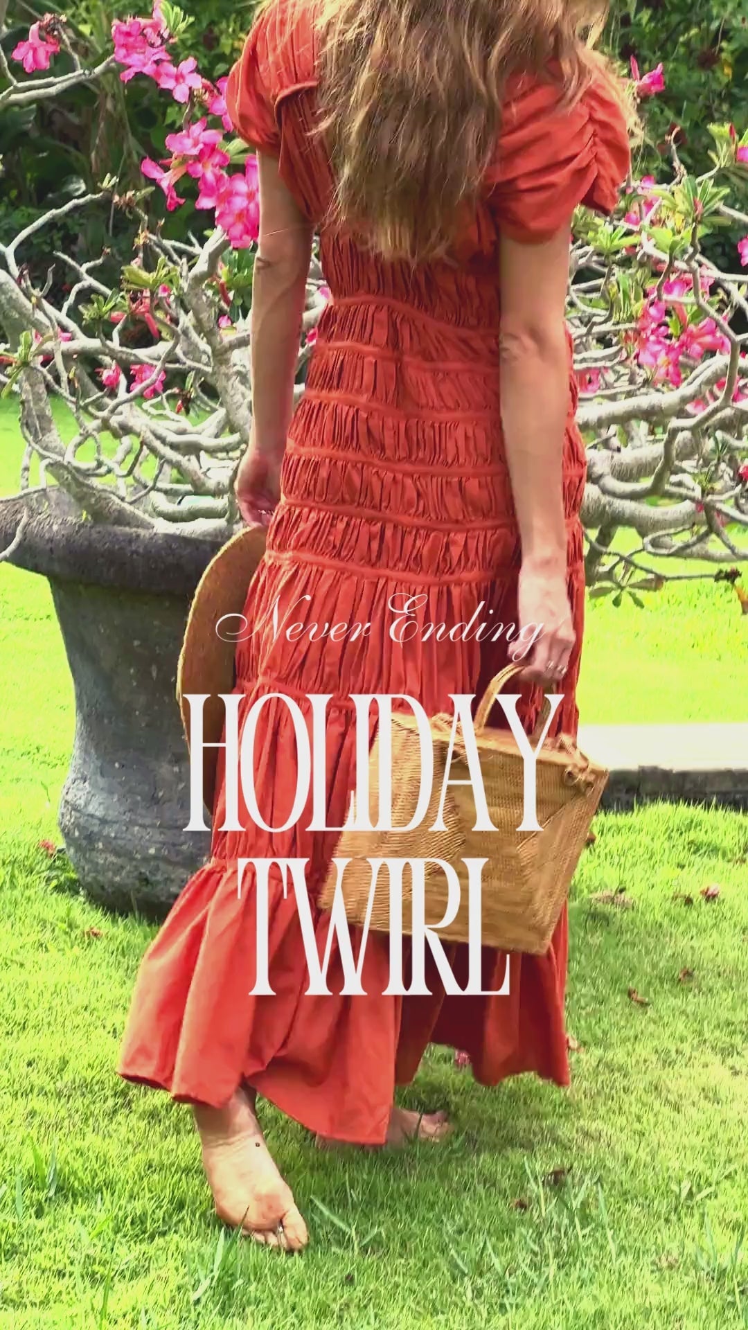 RAHAYU Atta Rattan Bag In Mocca Brown