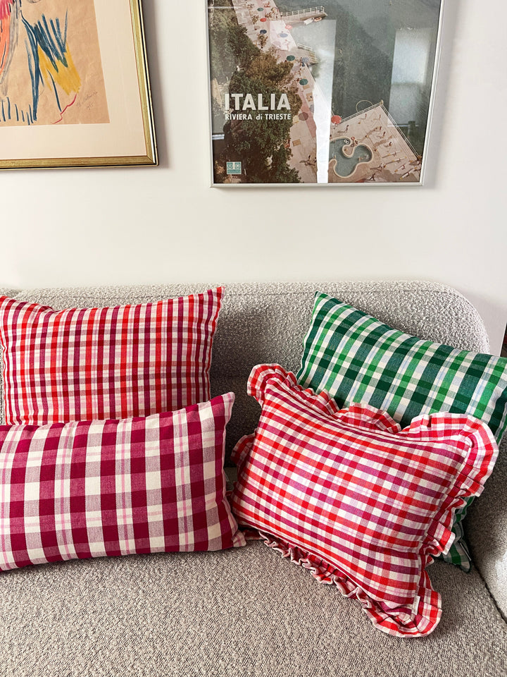 Archive NY Noel Plaid Square Pillow
