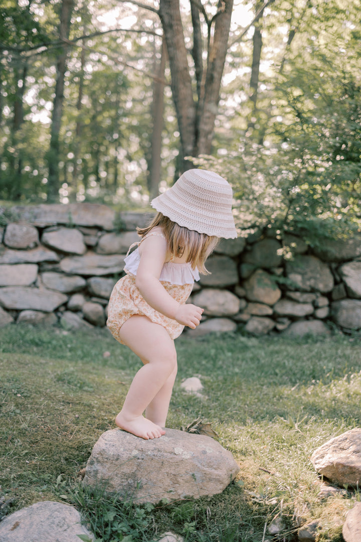 Maia Romper – Peach Blossom