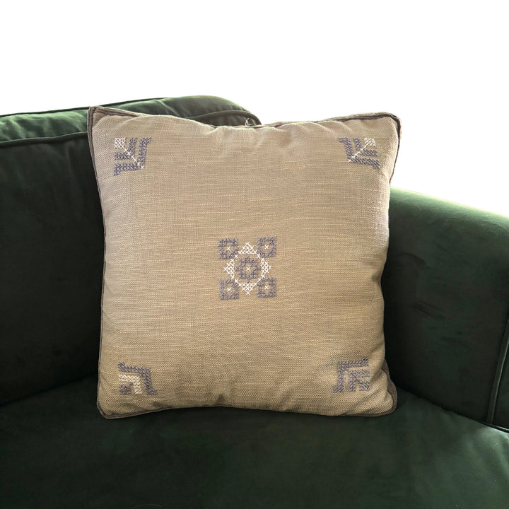 Feathers Pillow Cover - Gray