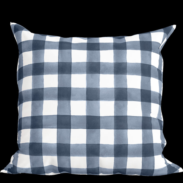 Classic Navy Check Pillow