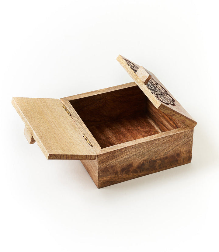 Mandala Keepsake Box | Mango Wood, Fair Trade