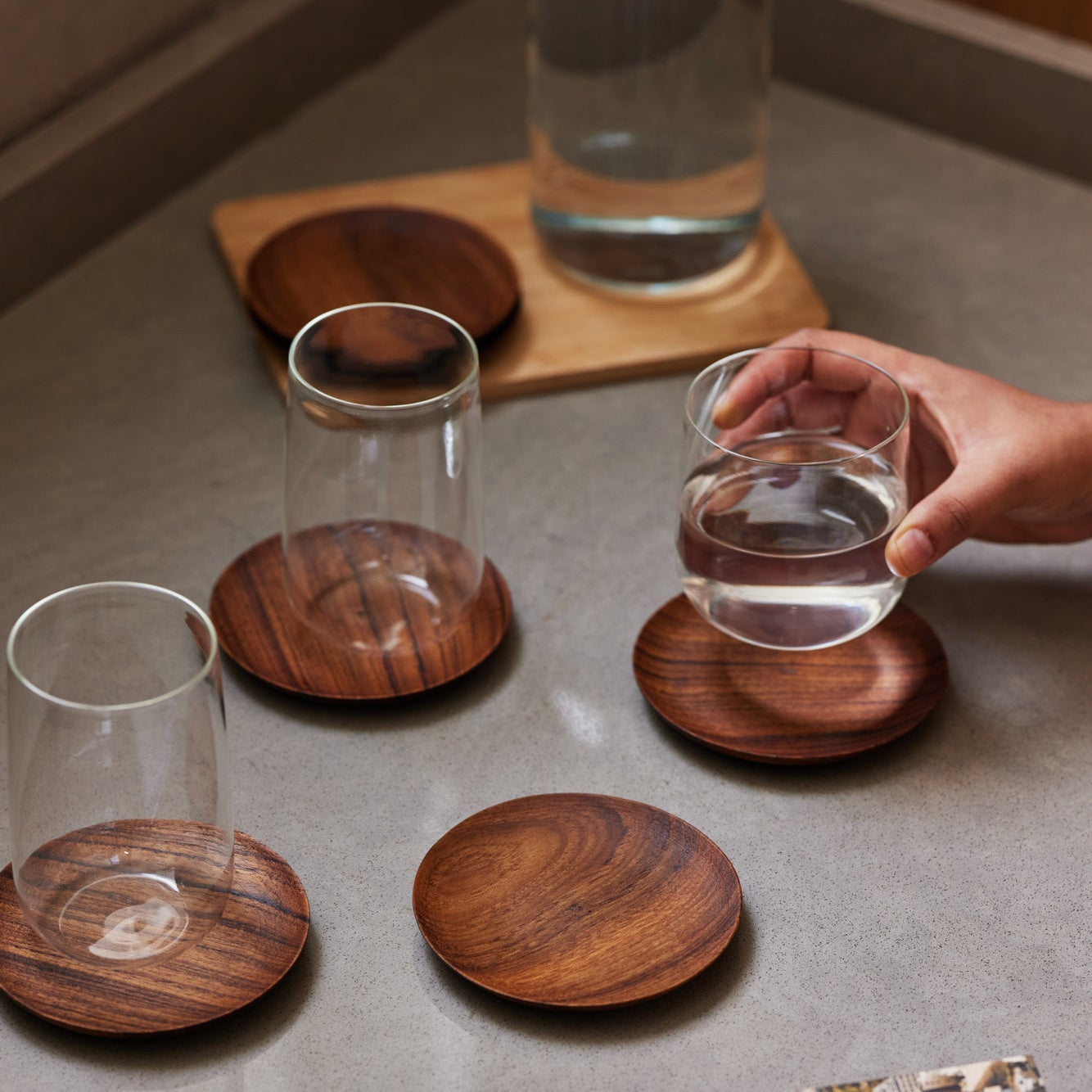 Tall Cremini Tumbler - set of 4 - Thumbnail 2