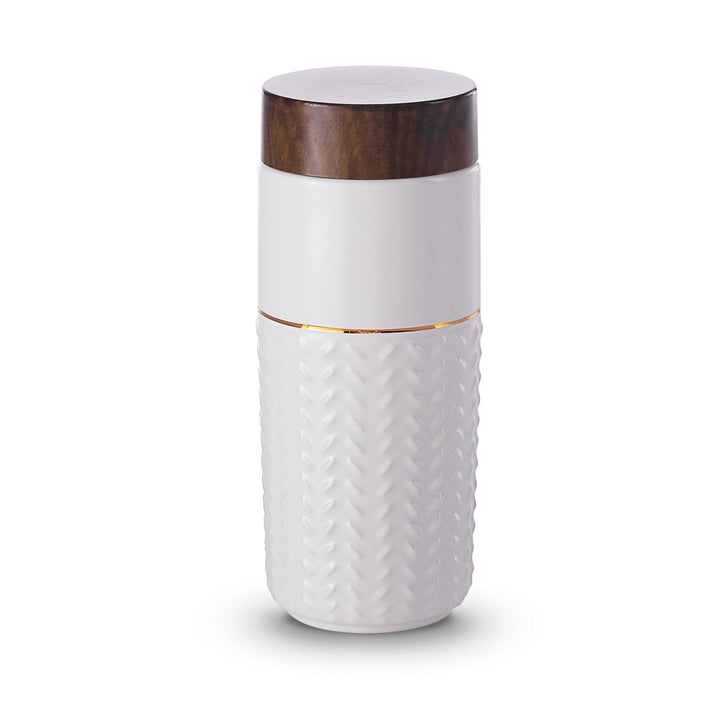 One-O-One / Flying To The Clouds Gold Ceramic Tumbler
