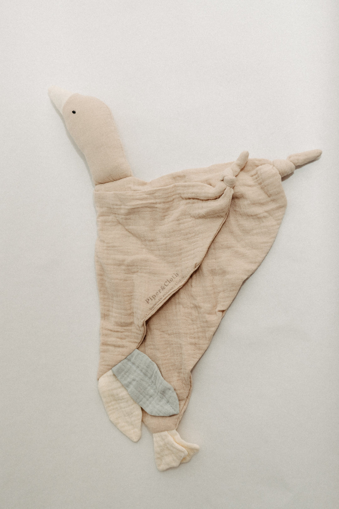 Goose Lovey Security Blanket | 17x17 |Organic Cotton