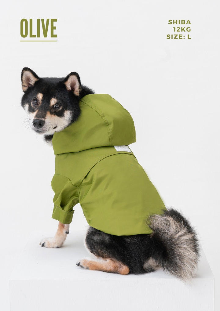 Tribeca Adjustable Velcro Raincoat - Light Blue