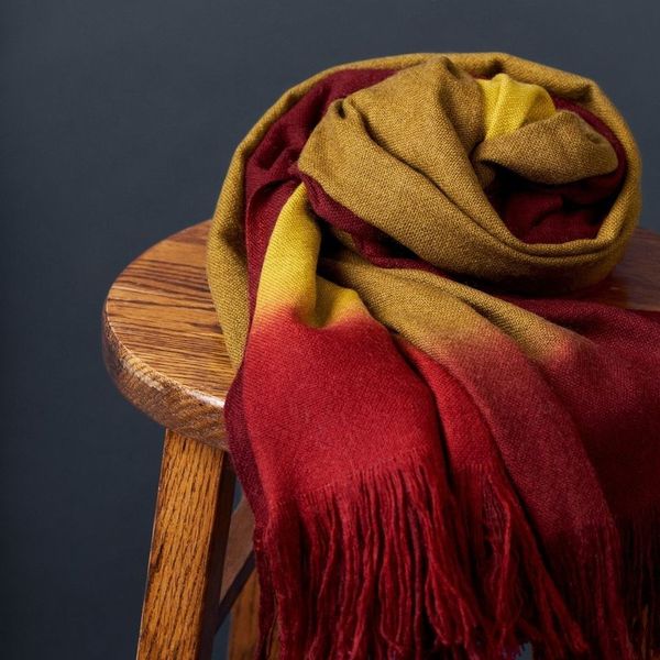 Marigold Merino Ombre Handloom Throw