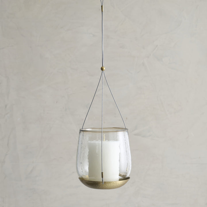 Pebbled Hanging Lantern