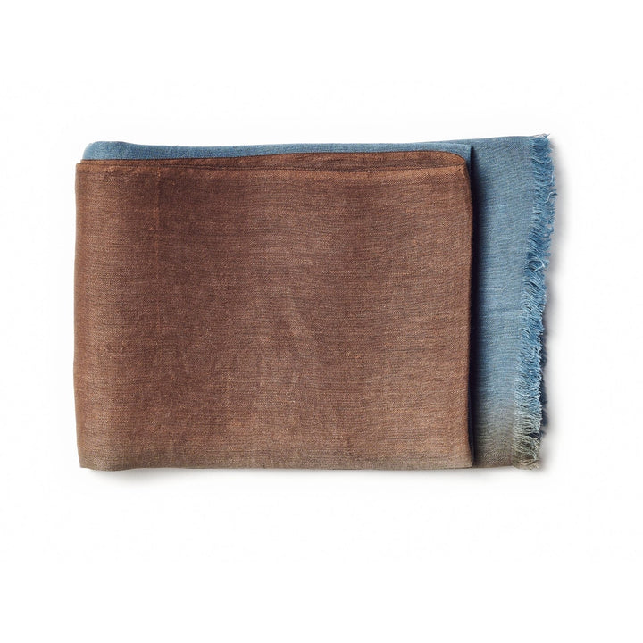 Mahogany Sky Soft Linen Silk Handloom Scarf