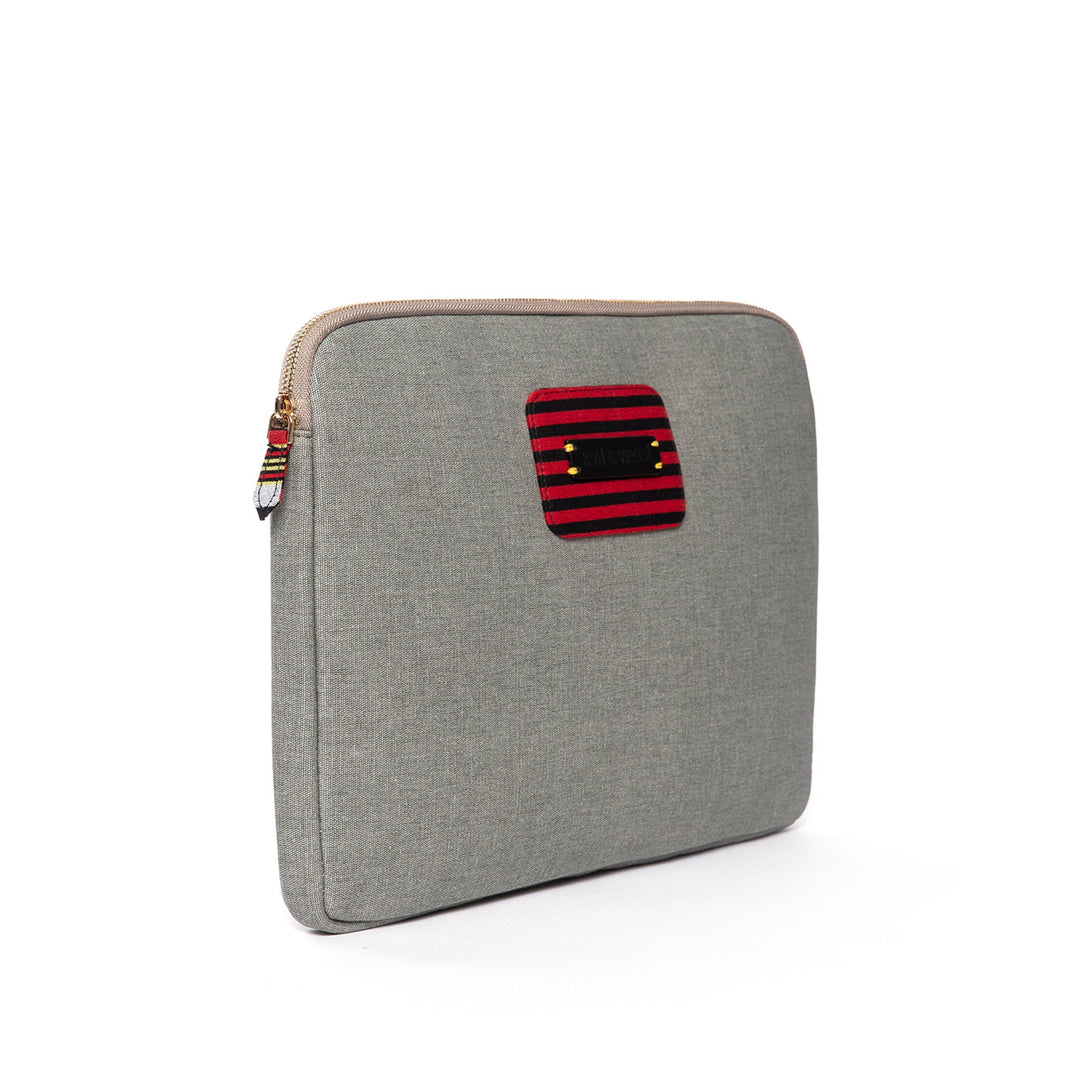 Zipped Canvas Laptop Case for 13" 14"