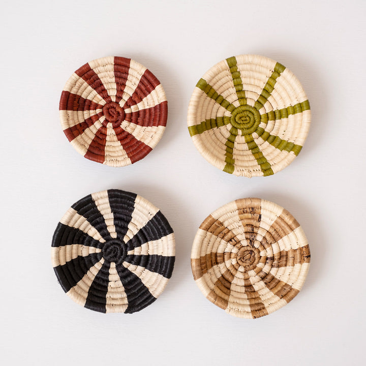 Mini Basket Ornament ~ Black Rays