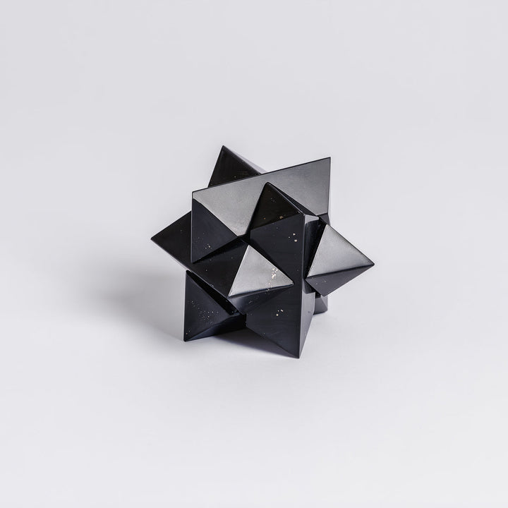Burr Star 3D Gemstone Puzzle | Black Onyx