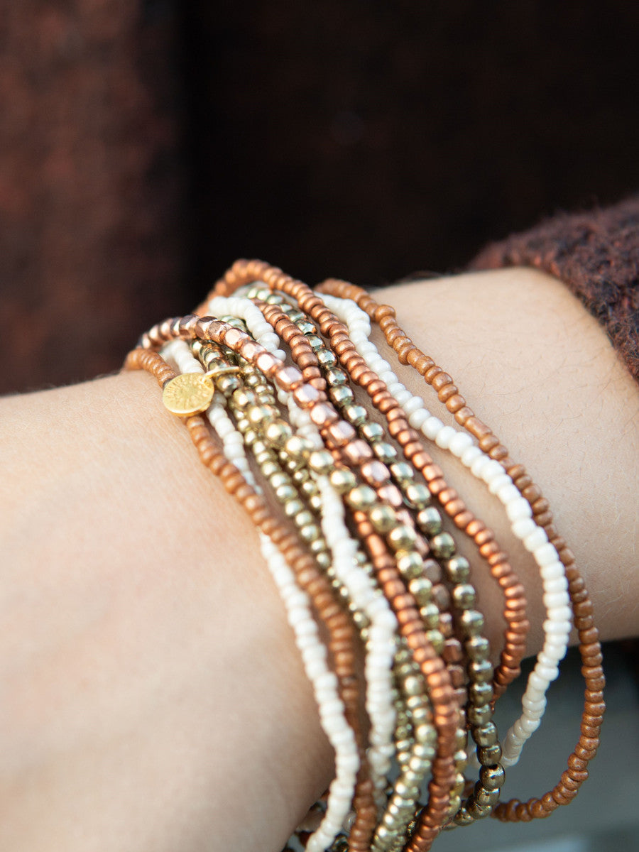 Burst Bracelet Set - Gold Tones