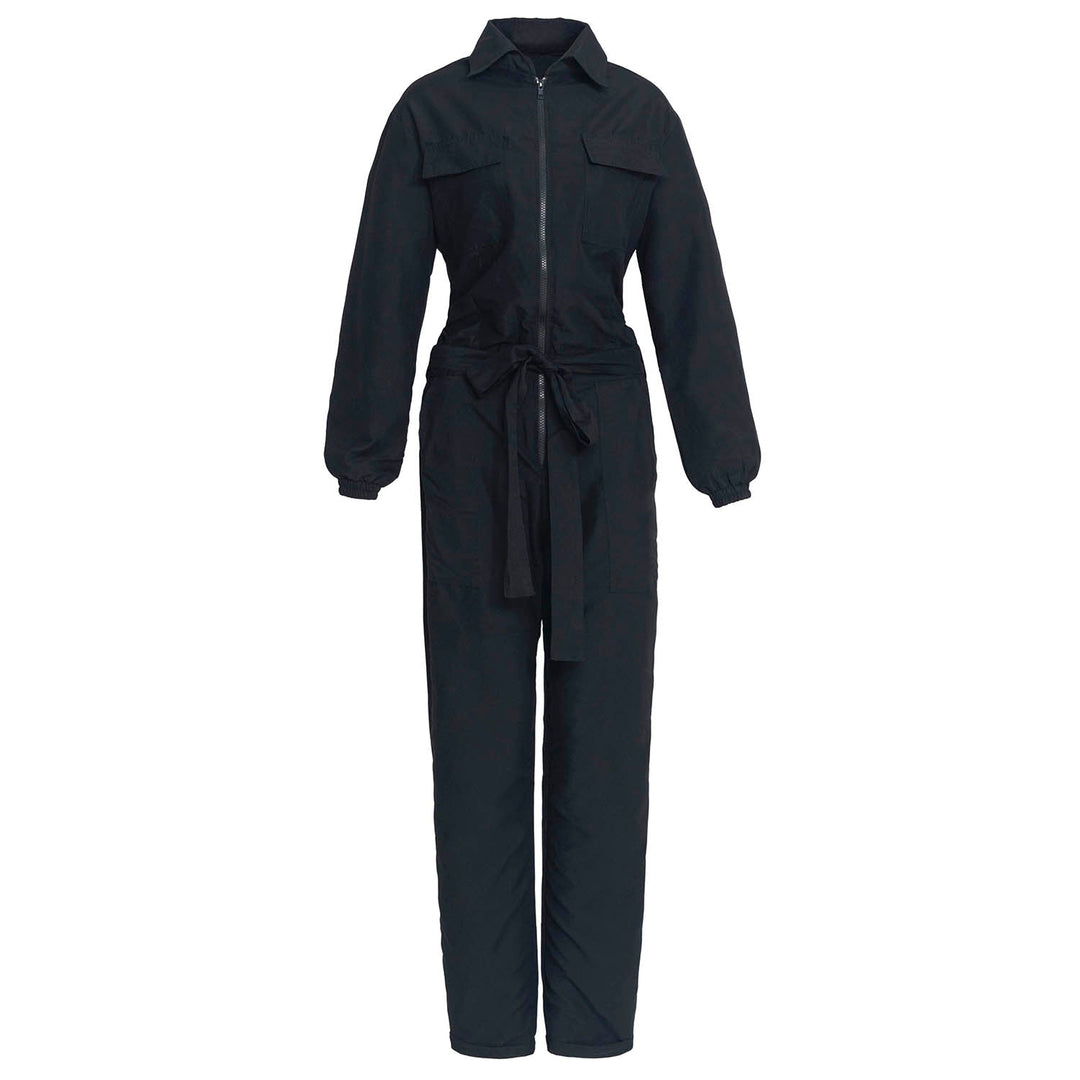 Amelia Recycled Travel Jumpsuit - Black