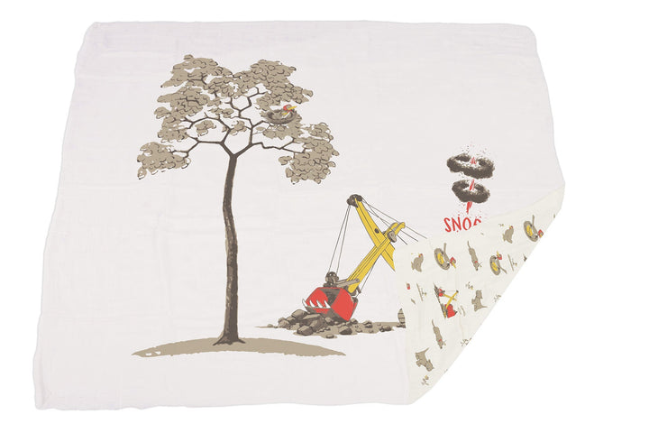 Are You My Mother? Bamboo Muslin Newcastle Blanket